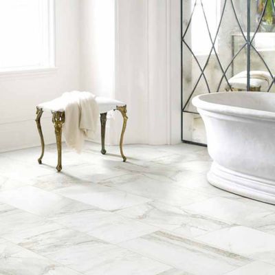 waterproof tile flooring in a bright Little Rock, AR, bathroom